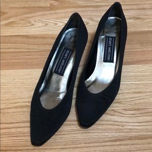 Stuart Weitzman black cloth pump